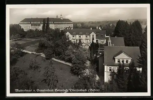AK Obersasbach i. Baden, Mutterhaus und Sanatorium Erlenbad