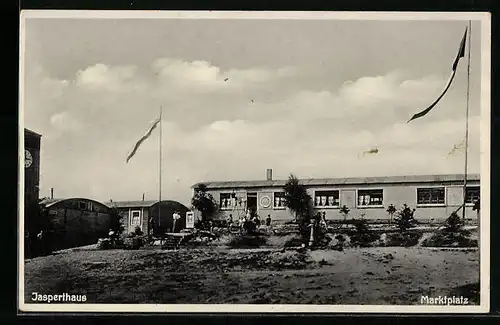 AK Bad Orb, Kinderdorf Wegscheide, Jasperthaus, Marktplatz