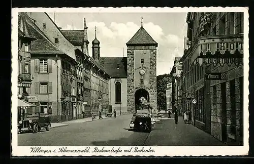 AK Villingen i. Schwarzwald, Bickenstrasse mit Bickentor
