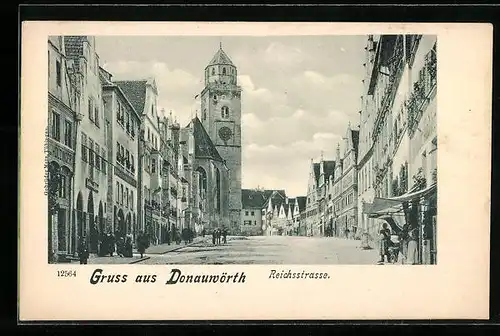 AK Donauwörth, Blick in die Reichsstrasse