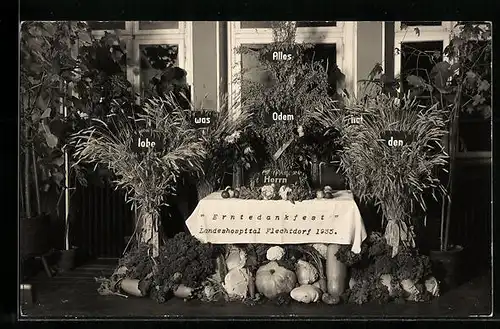 AK Flechtdorf, Erntedankfest im Landeshospital 1935