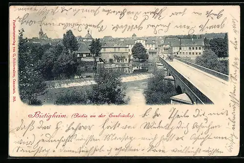 AK Bietigheim, Partie an der Enzbrücke