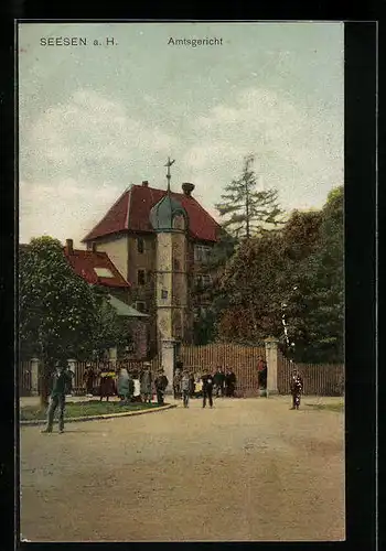 AK Seesen a. H., Strassenpartie am Amtsgericht