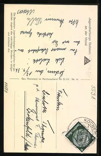 AK Beilstein a.d. Mosel, Jugendherberge Beilstein