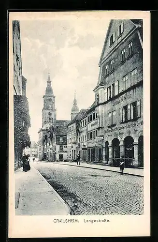 AK Crailsheim, Geschäfte in der Langestrasse