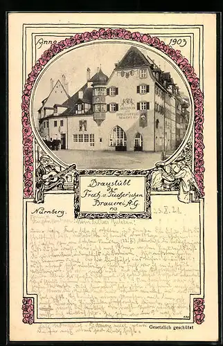 AK Nürnberg, Braustübl der Freih. v. Tucher'schen Brauerei A.G.