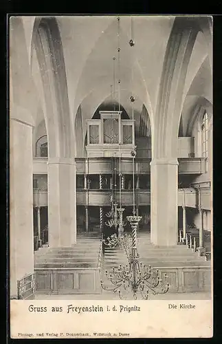AK Freyenstein i.d. Prignitz, Inneres der Kirche