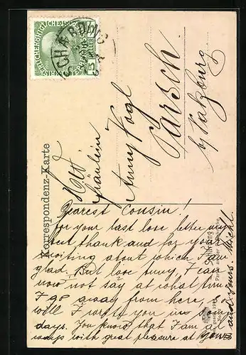 AK Schärding, Partie an der Prambrücke