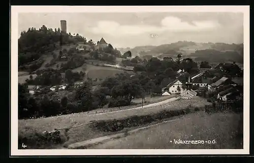 AK Waxenberg, Blick auf Burgruine