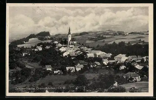 AK Gramastetten, Totalansicht mit Kirche