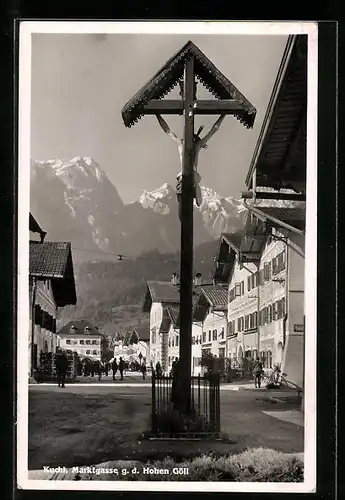 AK Kuchl, Marktgasse g. d. Hohen Göll
