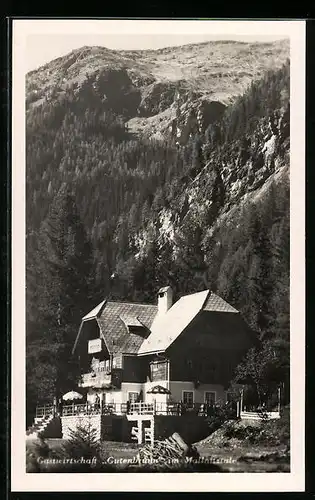 AK Mallnitz, Gastwirtschaft Gutenbrunn mit Mallnitztale