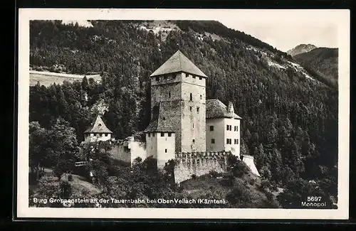 AK Ober-Vellach, Burg Groppenstein an der Tauernbahn