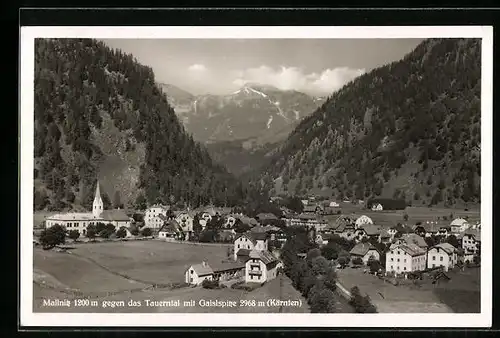 AK Mallnitz, Teilansicht gegen das Tauerntal mit Gaislspitze