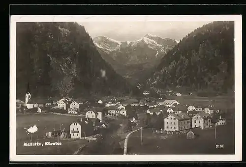 AK Mallnitz, Teilansicht mit Bergen