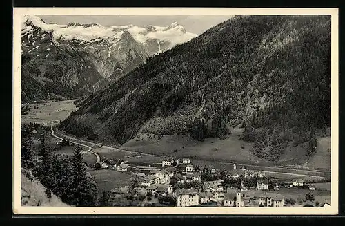 AK Mallnitz, Teilansicht mit Blick in das Seebachtal und Ankogelgruppe