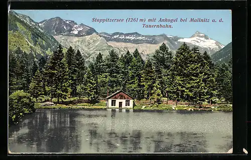 AK Mallnitz a. d. Tauernbahn, Stappitzersee mit Ankogel