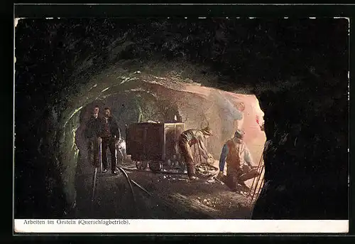 AK Arbeiten im Gestein, Querschlagbetrieb, Bergbau