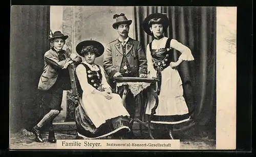 AK Familie Steyer, Instrumental-Konzert-Gesellschaft, Trachtenkapelle