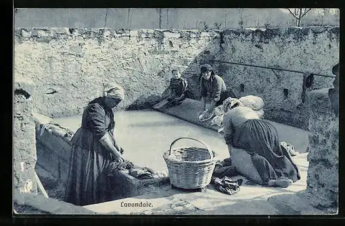 AK Lavandaie, Waschfrauen bei der Arbeit