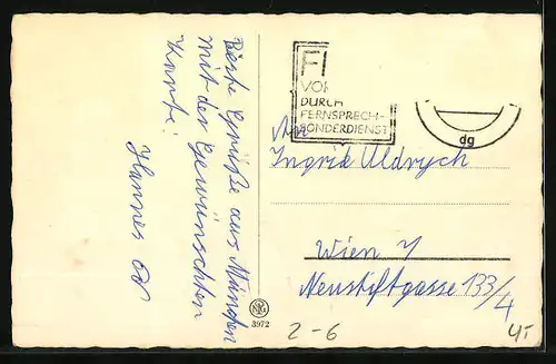 AK Briefmarkensprache, Ich liebe nur Dich, Herzmotive