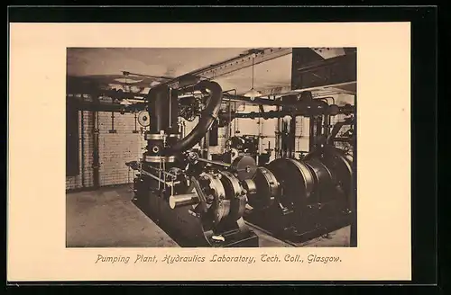 AK Glasgow, Pumping Plant, Hydraulics Laboratory, Tech. Coll.