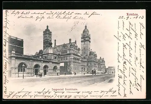 AK London, Imperial Institute