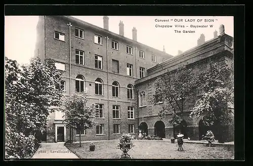 AK London, Convent Our Lady of Sion, Chepstow Villas, Bayswater W., The Garden