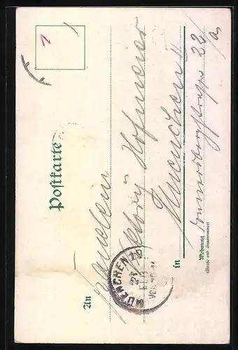 Lithographie Berlin, Luther-Denkmal, Neuer Markt