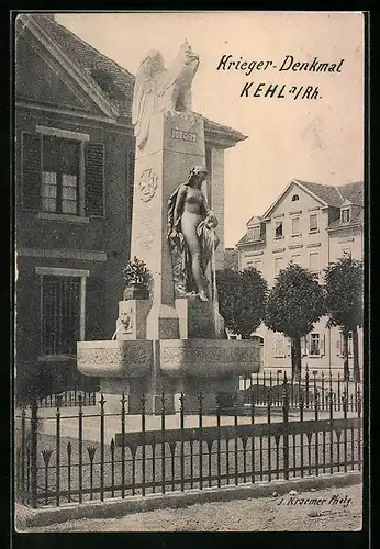 AK Kehl a. Rh., Krieger-Denkmal