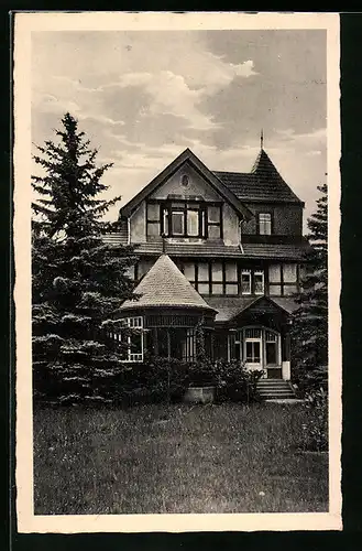 AK Niederrödern, Erholungsheim, Parkeingang zu den Tagesräumen