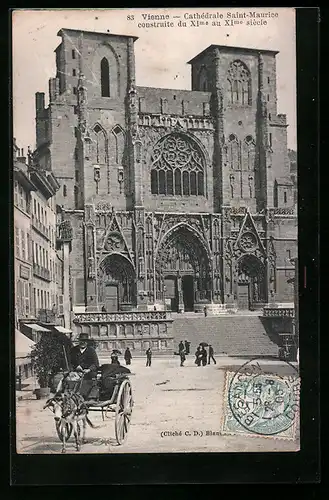 AK Vienne, Cathedrale Saint Maurice