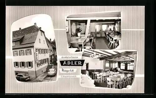 AK Nagold /Schwarzwald, Gasthof u. Pension Adler