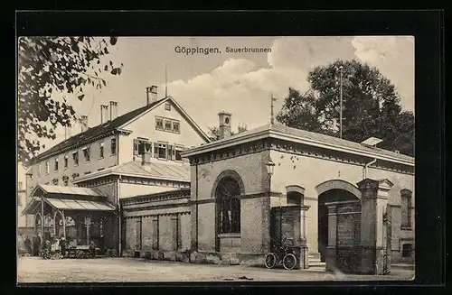 AK Göppingen, Blick auf den Sauerbrunnen