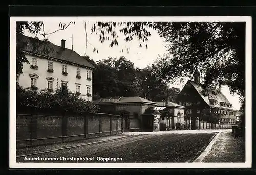 AK Göppingen, Ansicht vom Sauerbrunnen-Christophsbad