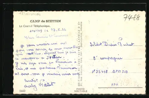 AK Stetten, Camp de Stetten, Le Central Téléphonique