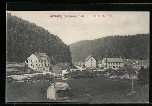 AK Altensteig /Schwarzwald, Partie b. Anker