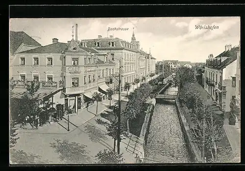AK Wörishofen, Bachstrasse mit Gewässer