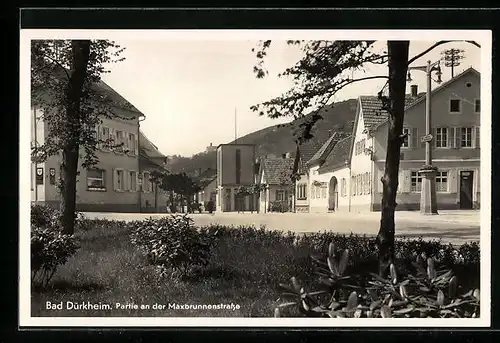 AK Bad Dürkheim, Partie an der Maxbrunnenstrasse