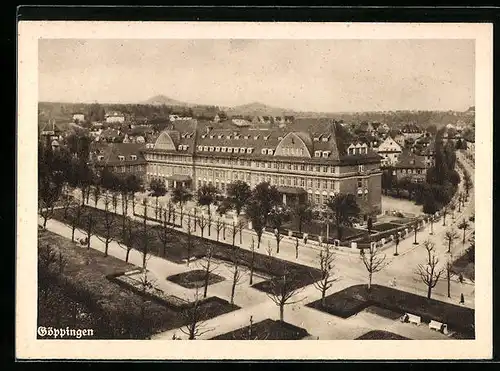 AK Göppingen, Gebäudeansicht der Ortschaft