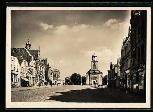 AK Husum, Blick in die Grossstrasse