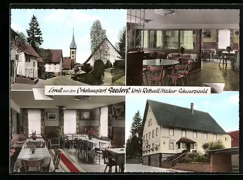 AK Seedorf /Kr. Rottweil, Strassenpartie, Gasthof Rössle