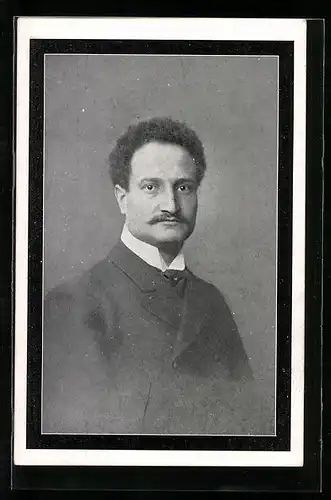 AK Portrait Dr. Ludwig Frank, Arbeiterbewegung