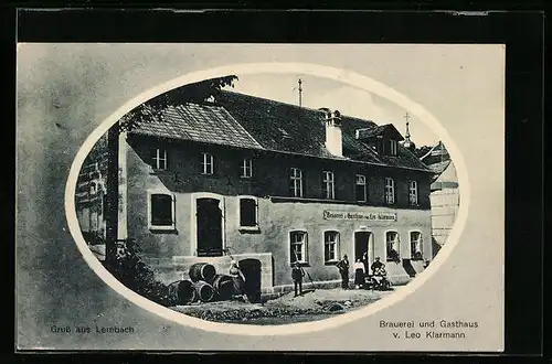 AK Lembach, Brauerei und Gasthaus von Leo Klarmann