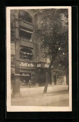 Foto-AK Berlin-Charlottenburg, Geschäft Radio-Arlt, Berliner Str. 48 (Otto-Suhr-Allee), 1928