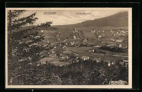 AK Jonsdorf, Totalansicht vom Wald aus