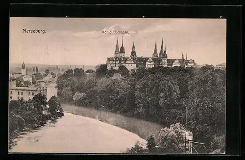 AK Merseburg, Blick auf das Königl. Schloss