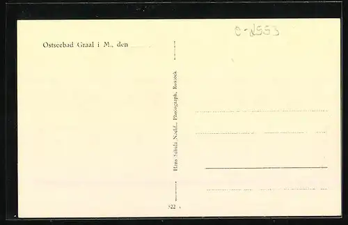 AK Graal i. M., Ostseebad, Kinder-Erholungsheim der Betriebskrankenkasse der B. V. G.