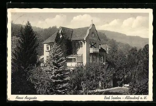 AK Bad Sooden-Allendorf a. W., Gästeheim Haus Auguste