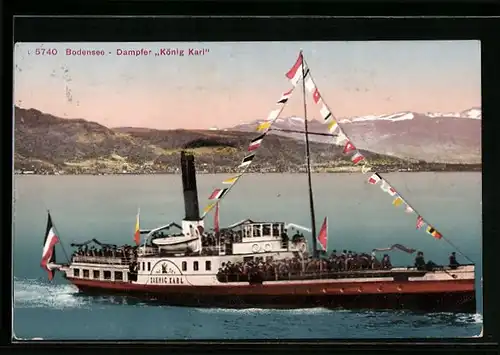 AK Bodensee-Dampfer König Karl